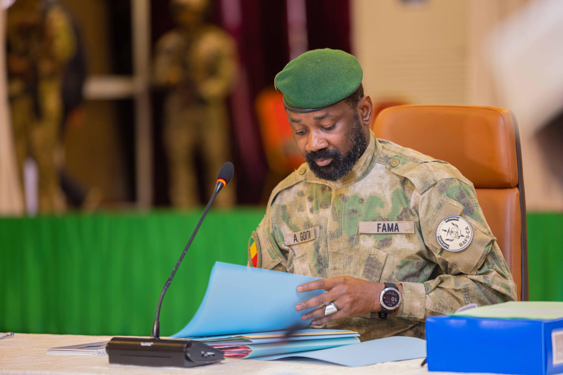 Mali’s transitional president, General Assimi Goïta