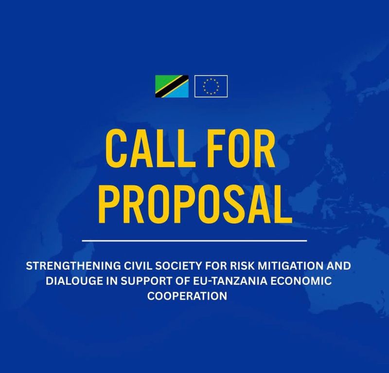 Image showing Call for Proposal EU Tanzania Civil Society Programme 2026 Funding EUR 5,757,000 Total Envelope